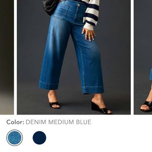 Anthropologie Colette wide leg jeans